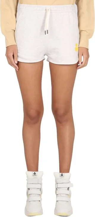 Isabel Marant Étoile Logo Printed Drawstring Track Shorts