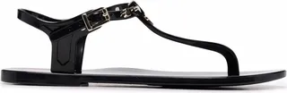 Thong Strap Shiny Sandals