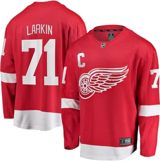 Men's Fanatics Dylan Larkin Red Detroit Red Wings Home Captain Premier Breakaway Player Jersey
