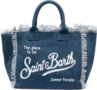 Vanity logo-print beach bag