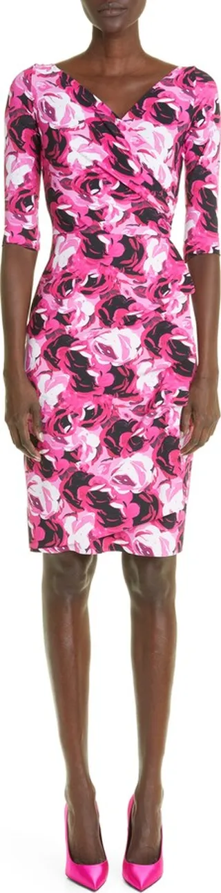 Florien Ruched Cocktail Dress