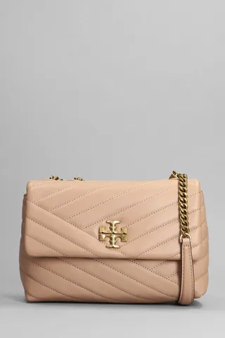 Kira Shoulder Bag In Beige Leather