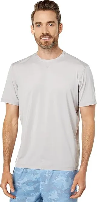 johnnie-O Runner Performance Work-Out T-Shirt (Quarry) Men's Clothing