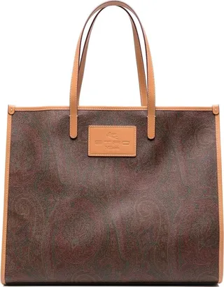 Paisley-Pattern Tote Bag
