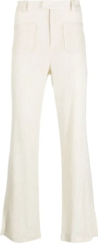 Kody jacquard flared trousers