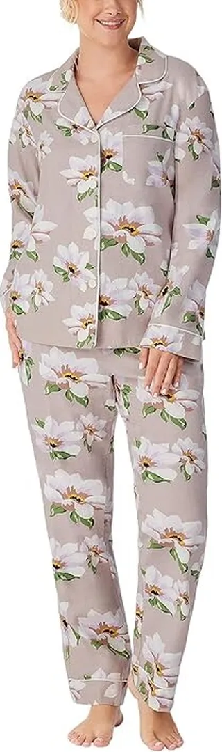 Bedhead PJs Long Sleeve Classic PJ Set (Winter Magnolia) Women's Pajama Sets