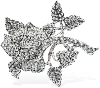 Embellished rose brooch