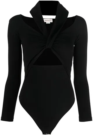 Cut-Out Halterneck Bodysuit