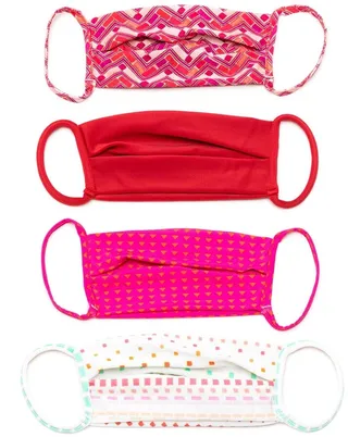 Geometric Print Face Masks (Pack Of 4)