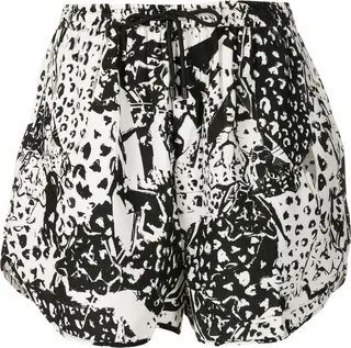 Abstract-Print Shorts