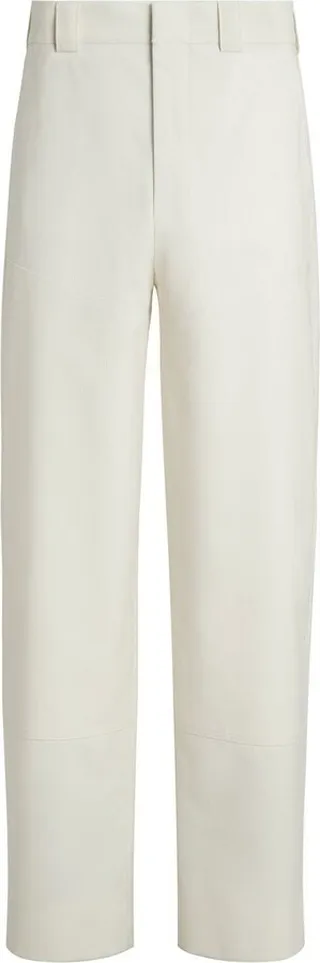 Straight-Leg Cut Trousers