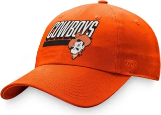Men's Top of the World Orange Oklahoma State Cowboys Slice Adjustable Hat