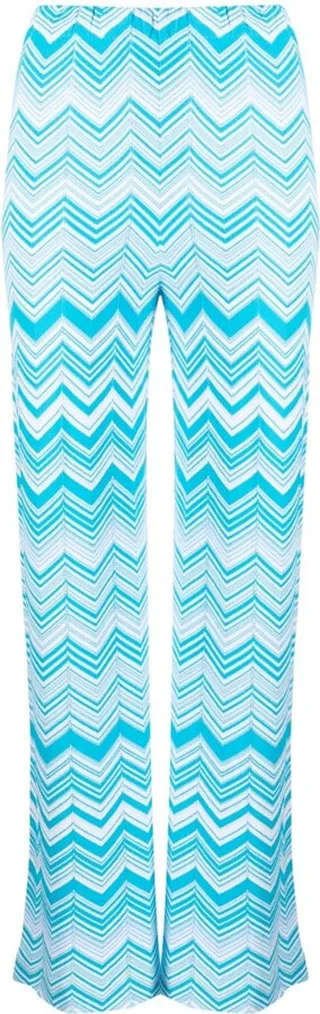 Zigzag Straight-Leg Trousers