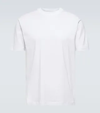 Embroidered cotton jersey T-shirt