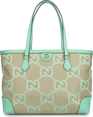 Ophidia GG Jumbo canvas tote bag