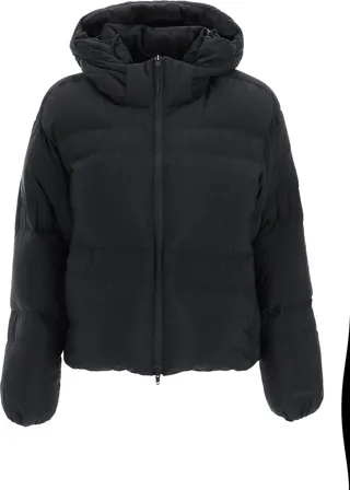 Short Hooded Down Jacket