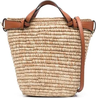 Braided-Raffia Tote Bag
