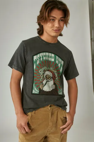 Psyched Out Santa Graphic Tee