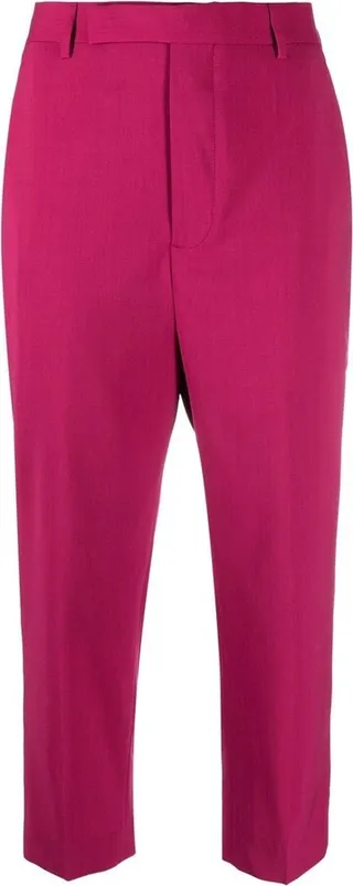 High-Waisted Cropped Trousers