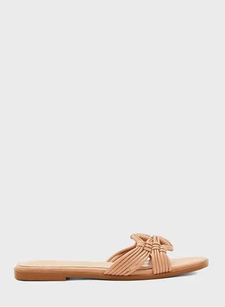 Knotted Strap Flat Sandals