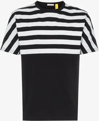 X Fragment Half Striped T-Shirt