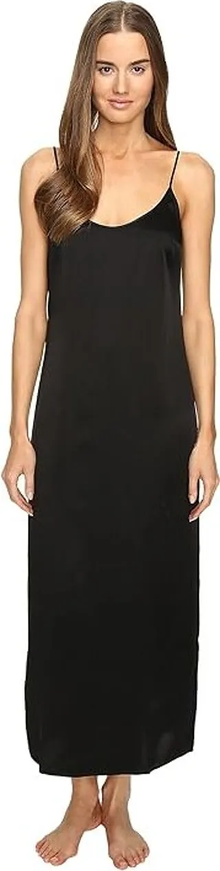 La Perla Silk Night Gown (Black) Women's Pajama