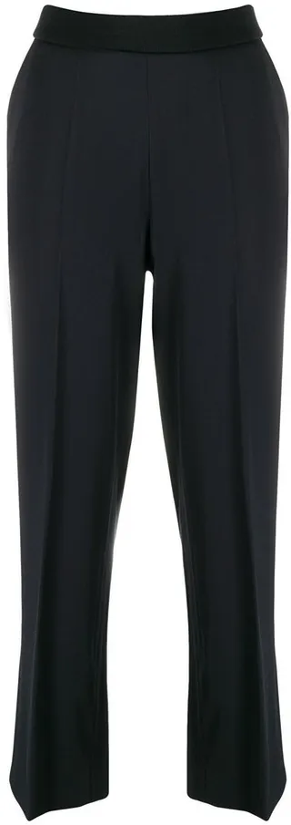 Cropped Loose-Fit Trousers