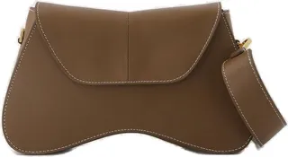 Elleme Stitching Detailed Space Shoulder Bag