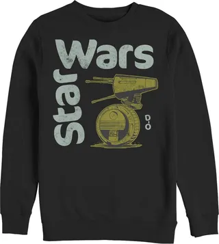 Men's Star Wars: The Rise of Skywalker D-0 Roll Sweatshirt - Black - X Large