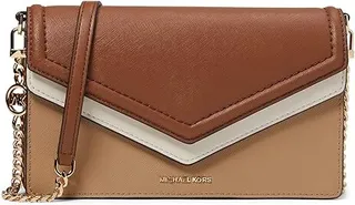 MICHAEL Michael Kors Jet Set Large Double Flap Envelope Crossbody (Camel Multi) Handbags