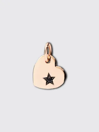 Dodo Heart pendant in 9 kt rose gold with diamond