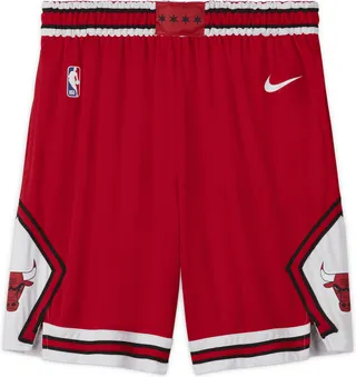 Chicago Bulls Icon Edition Nike Men's NBA Swingman Shorts in Red