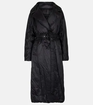 Lauzee padded nylon trenchcoat