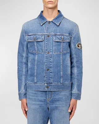 Men's D-Barcy-Fsc Denim Trucker Jacket