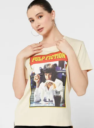 Crew Neck Graphic T-Shirt