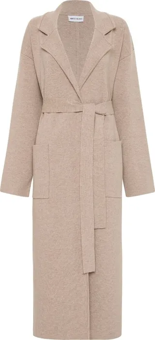 Marion belted single-breasted coat