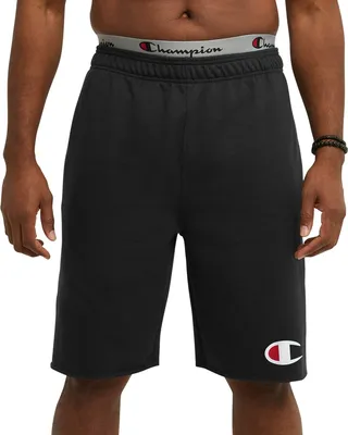Champion Men's Big & Tall Powerblend Graphic 10" Fleece Sweat Shorts