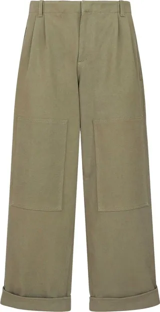 ETRO- Wide-leg Cotton Trouser