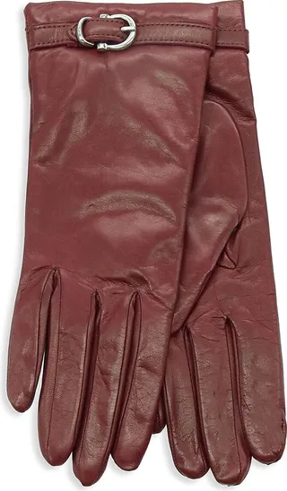 Belted Leather Gloves