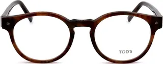 Tod's Tortoise Shell Oval Frame Glasses