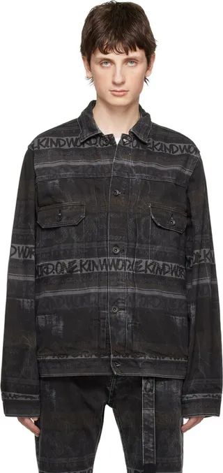 sacai Black Eric Haze Edition Denim Jacket