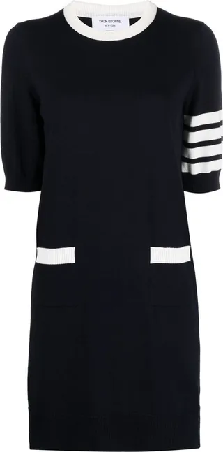 THOM BROWNE- Cotton Mini Dress