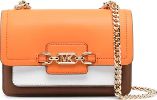 Heather colour-block shoulder bag