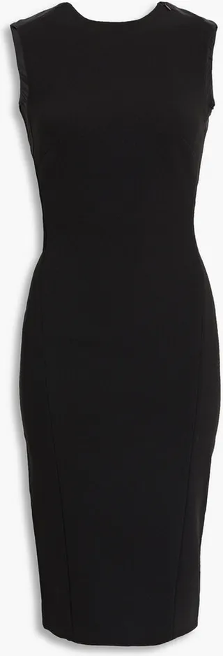 Cutout crepe dress