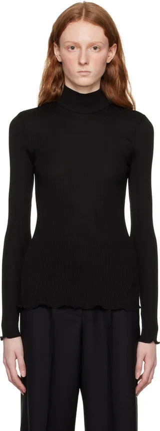 Givenchy Black Cutout Turtleneck