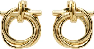Ferragamo Gold Gancini Earrings