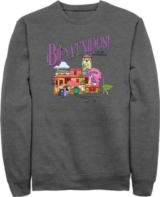 Men's Encanto Mirabel Bienvenidos Casa De Los Madrigal Sweatshirt - Charcoal Heather - 3X Large