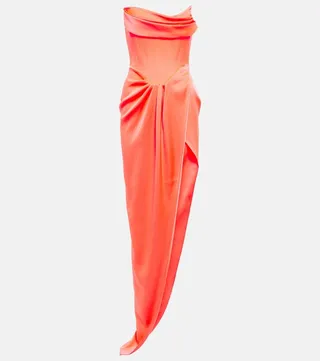 Harland satin crepe gown