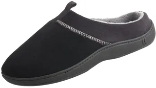 Isotoner Signature Men's Microterry Jared Hoodback Slippers with Memory Foam