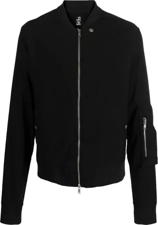Zipped-Up Bomber Jacket